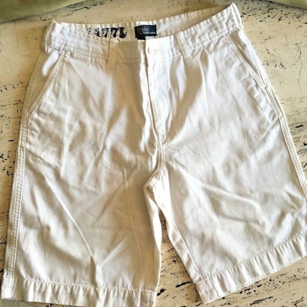 RL 1967 Ralph Lauren Polo White Boys Shorts